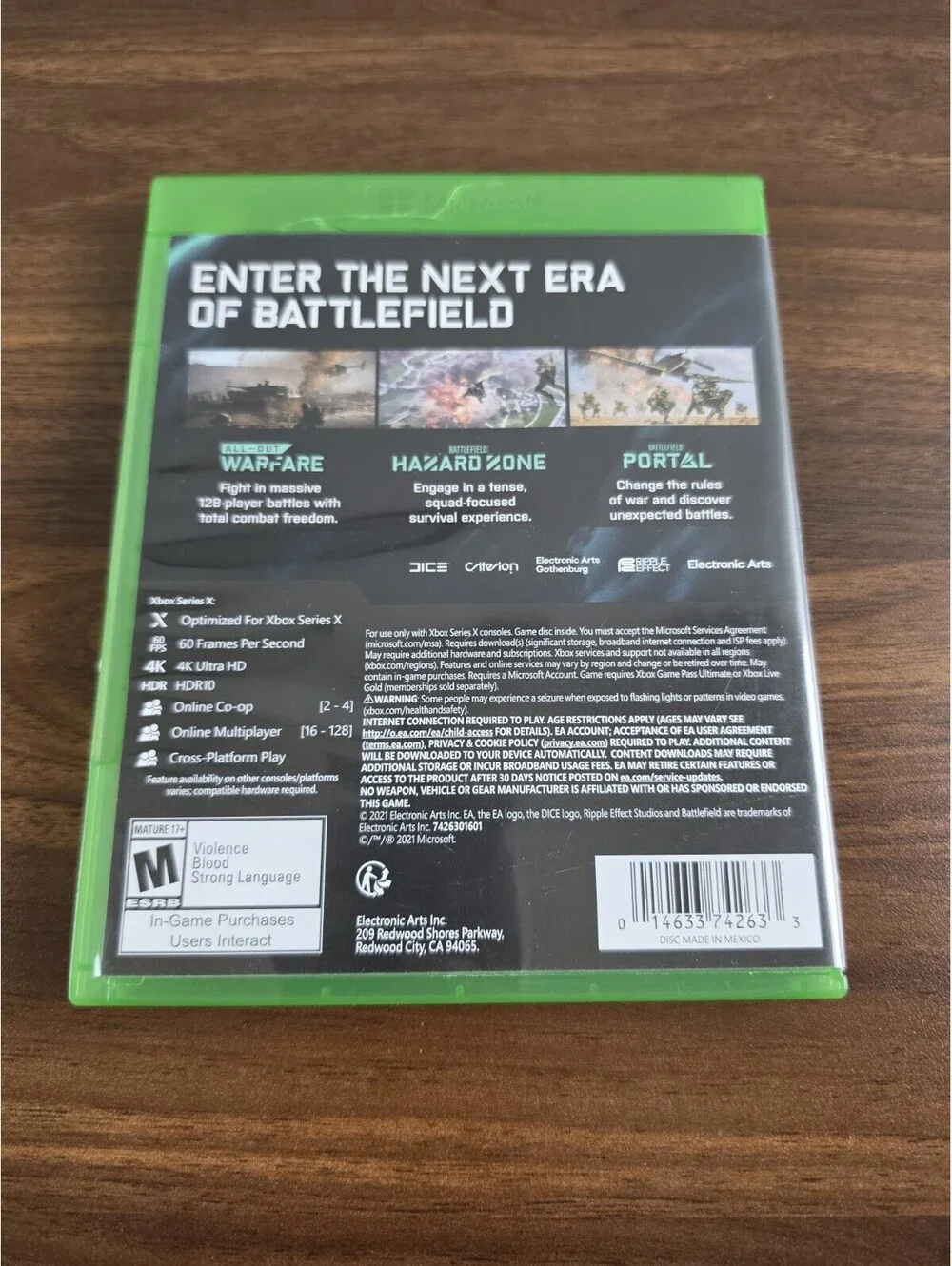 Electronic Arts Battlefield 2042 Xbox Series X M 2021 4K Multiplayer NTSC-U/C